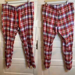 J Crew factory pajama pants NWT cotton plaid XXL